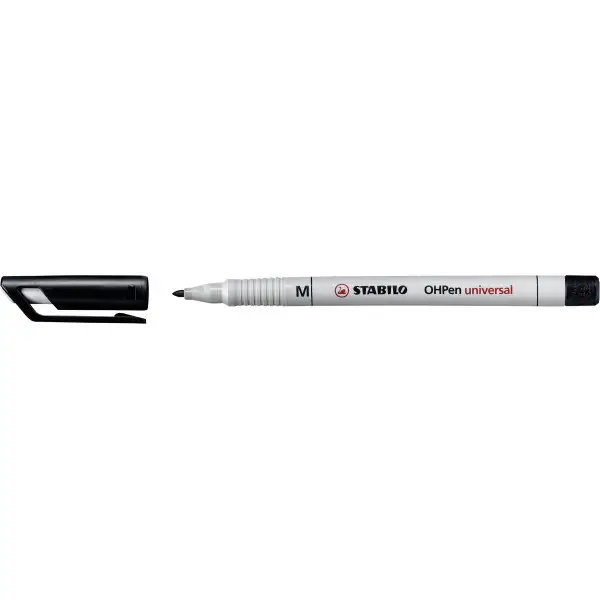 STABILO Nonpermanent-Marker OHPen universal, schwarz (EAN: 4006381114677)