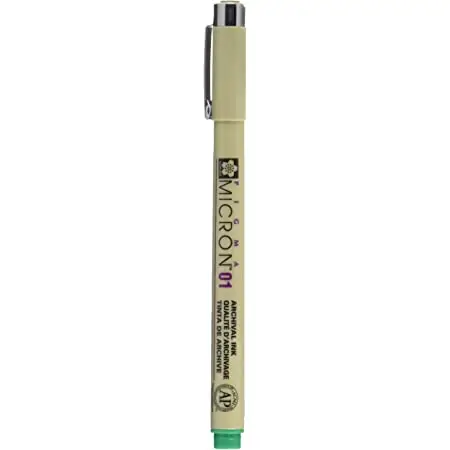 SAKURA Fineliner PIGMA MICRON 01, grün (EAN: 0084511306349)