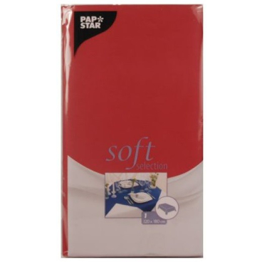 STARPAK Tischdecke "soft selection", gefaltet, rot (EAN: 4002911823095)