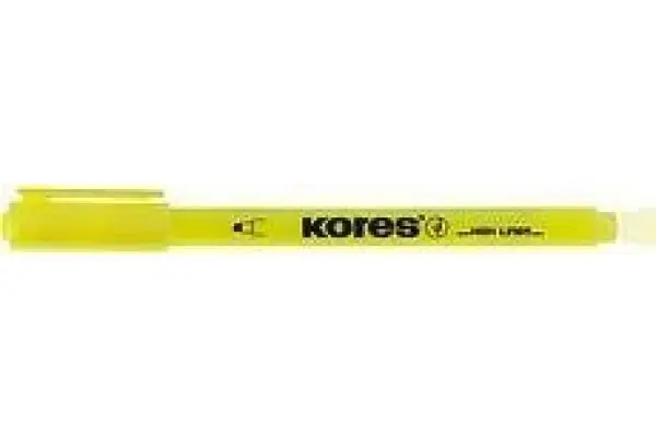 Kores Textmarker-Pen, Keilspitze: 0,5 - 3,5 mm, gelb (EAN: 9023800362018)