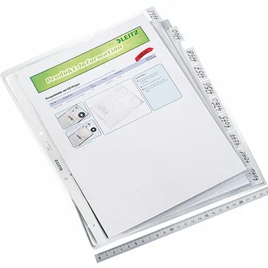 LEITZ Register-Prospekthülle, blanko, A4, PP, 10-teilig (EAN: 4002432364909)