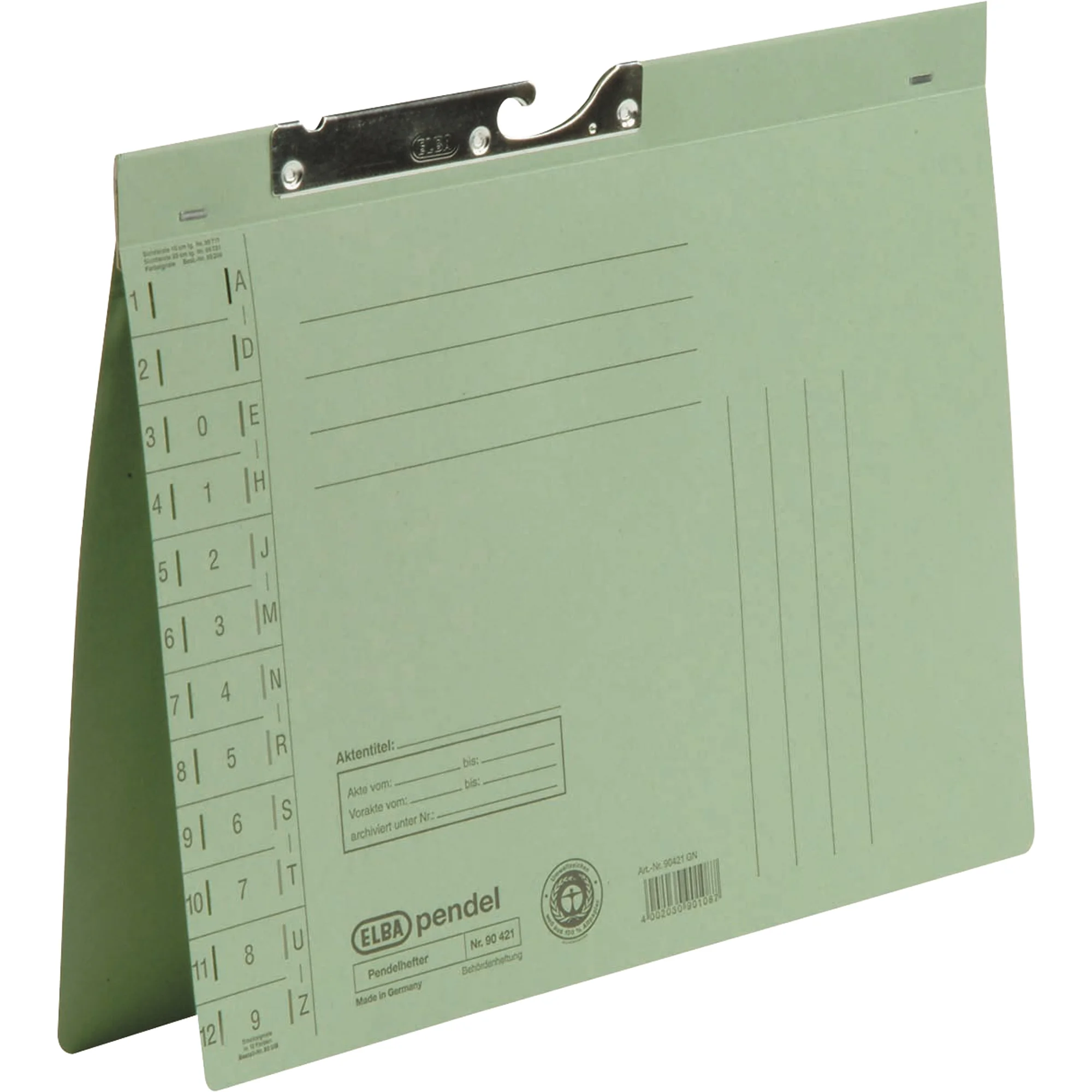 ELBA Pendelhefter, DIN A4, Manilakarton, 250 g/qm, grün (EAN: 4002030901087)