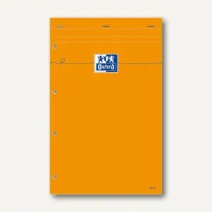 Oxford Notizblock, 210 x 315, liniert - mit Rand, 80 Blatt (EAN: 3020121062876)