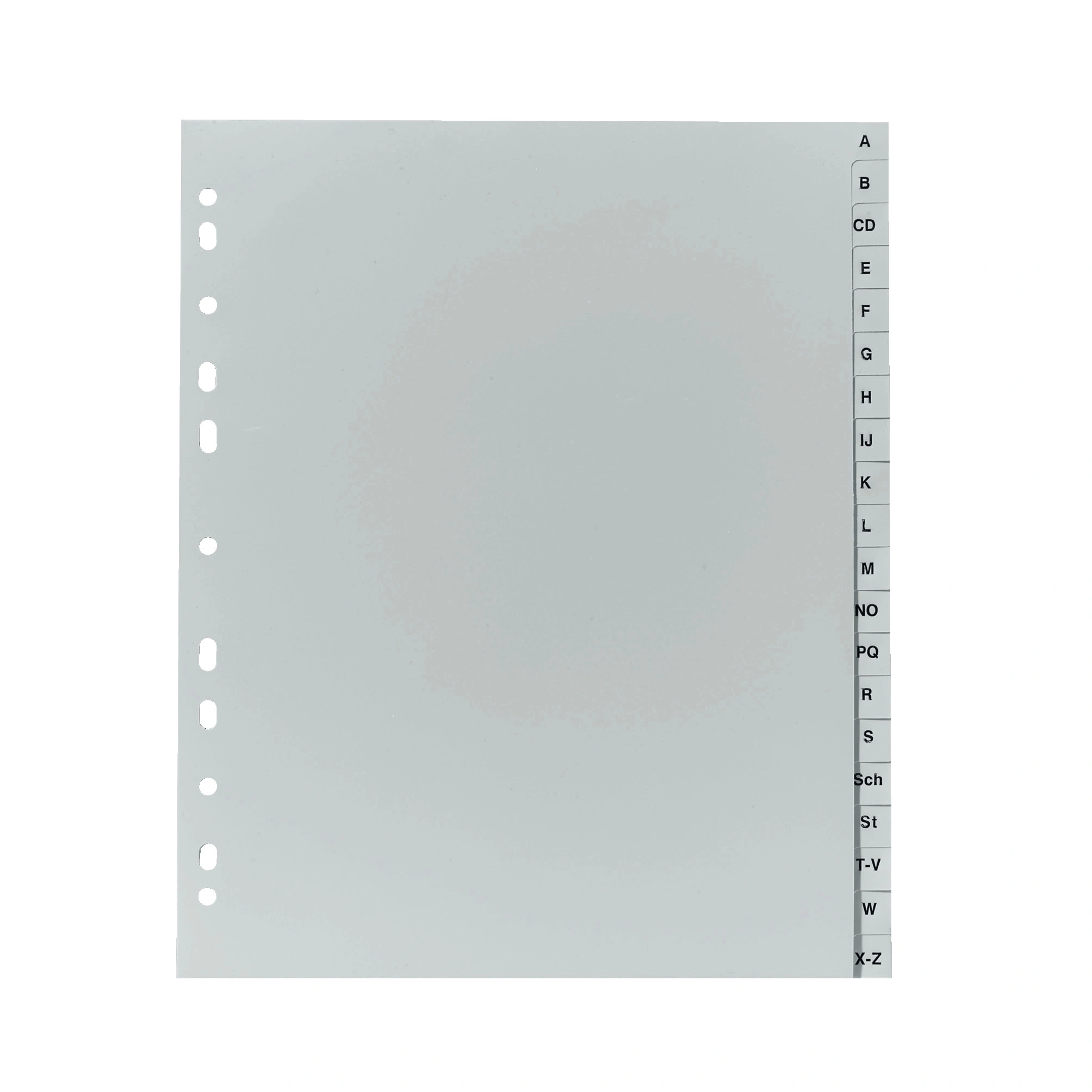herlitz Kunststoff-Register, A-Z, A4 Überbreite, 20-teilig (EAN: 4008110337289)