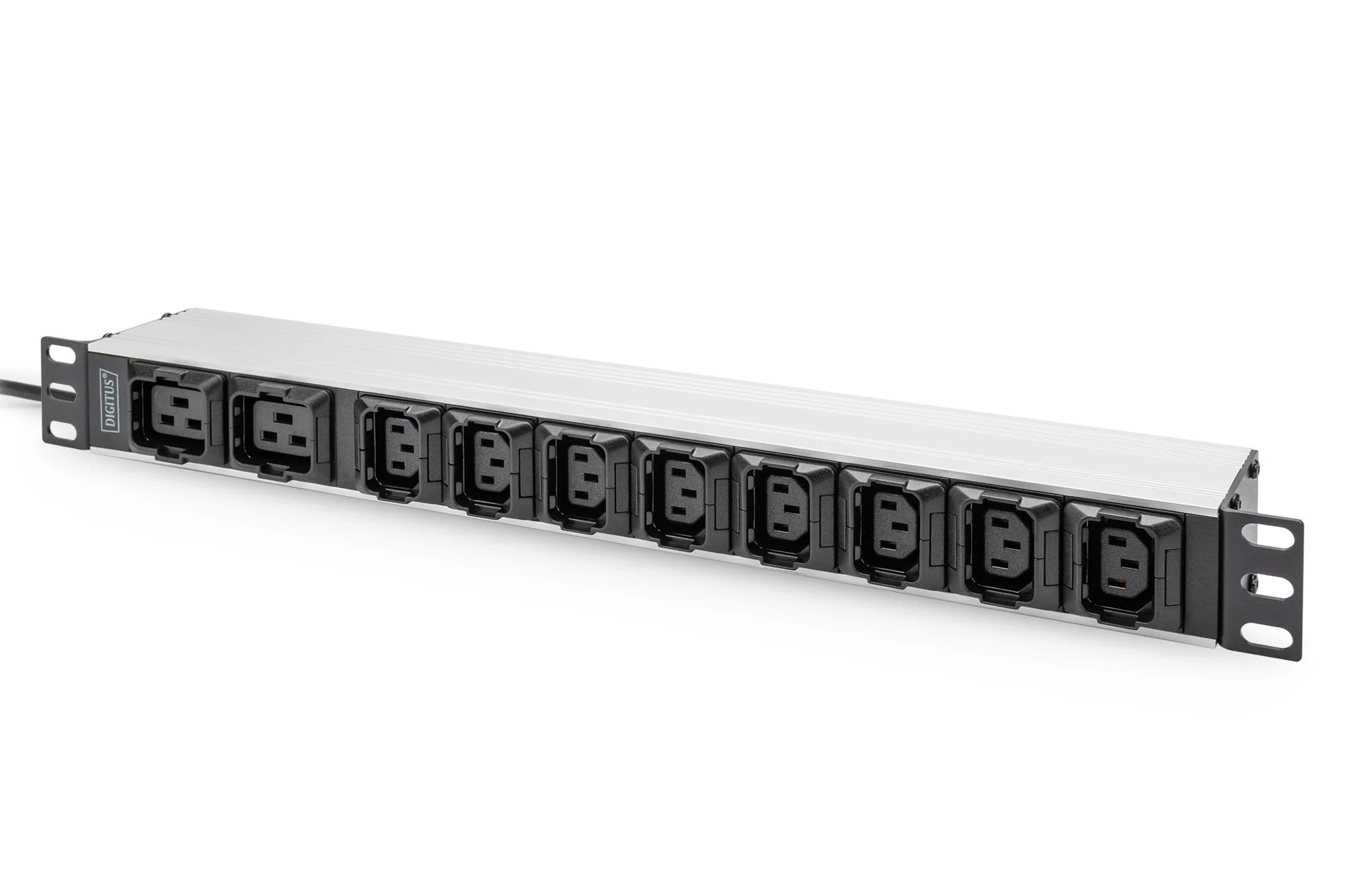 DIGITUS 19" Kaltgeräte-Steckdosenleiste, 10-fach, 1 HE (EAN: 4016032483533)
