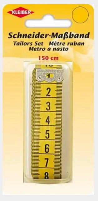 KLEIBER Schneider-Maßband, 150 cm, gelb (EAN: 4009691700417)