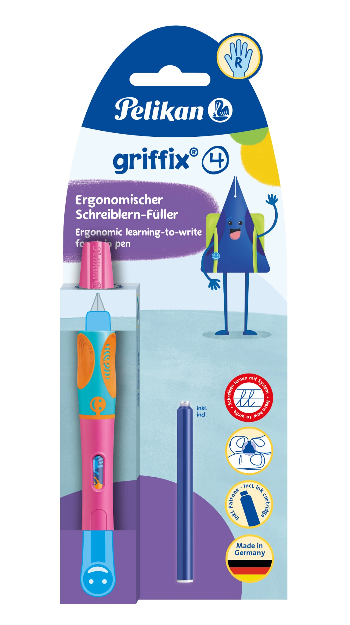 Pelikan griffix Füllhalter Lovely Pink, für Rechtshänder (EAN: 4012700820303)