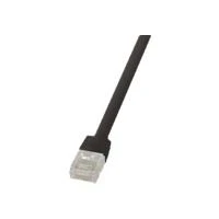 LogiLink U/UTP Flach-Patchkabel, Kat. 6, 0,5 m, schwarz (EAN: 4052792024388)