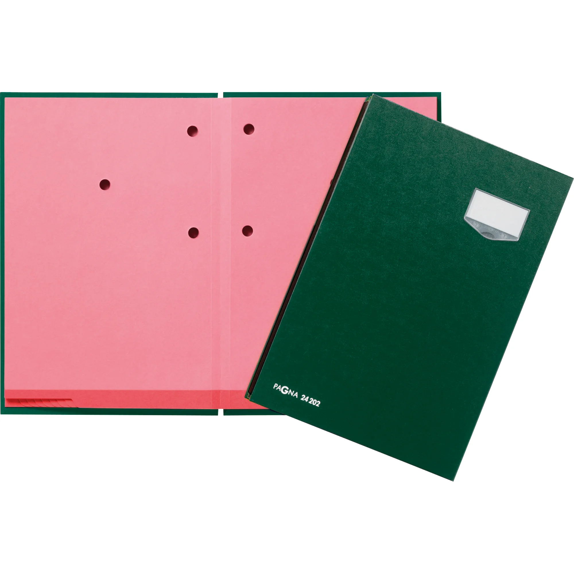 PAGNA Unterschriftenmappe "DE LUXE", DIN A4, 20 Fächer, grün (EAN: 4013951000995)