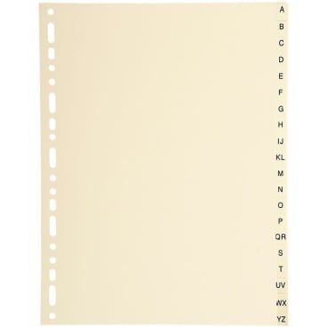 EXACOMPTA Karton-Register A-Z, DIN A4, 20-teilig (EAN: 3130630011200)
