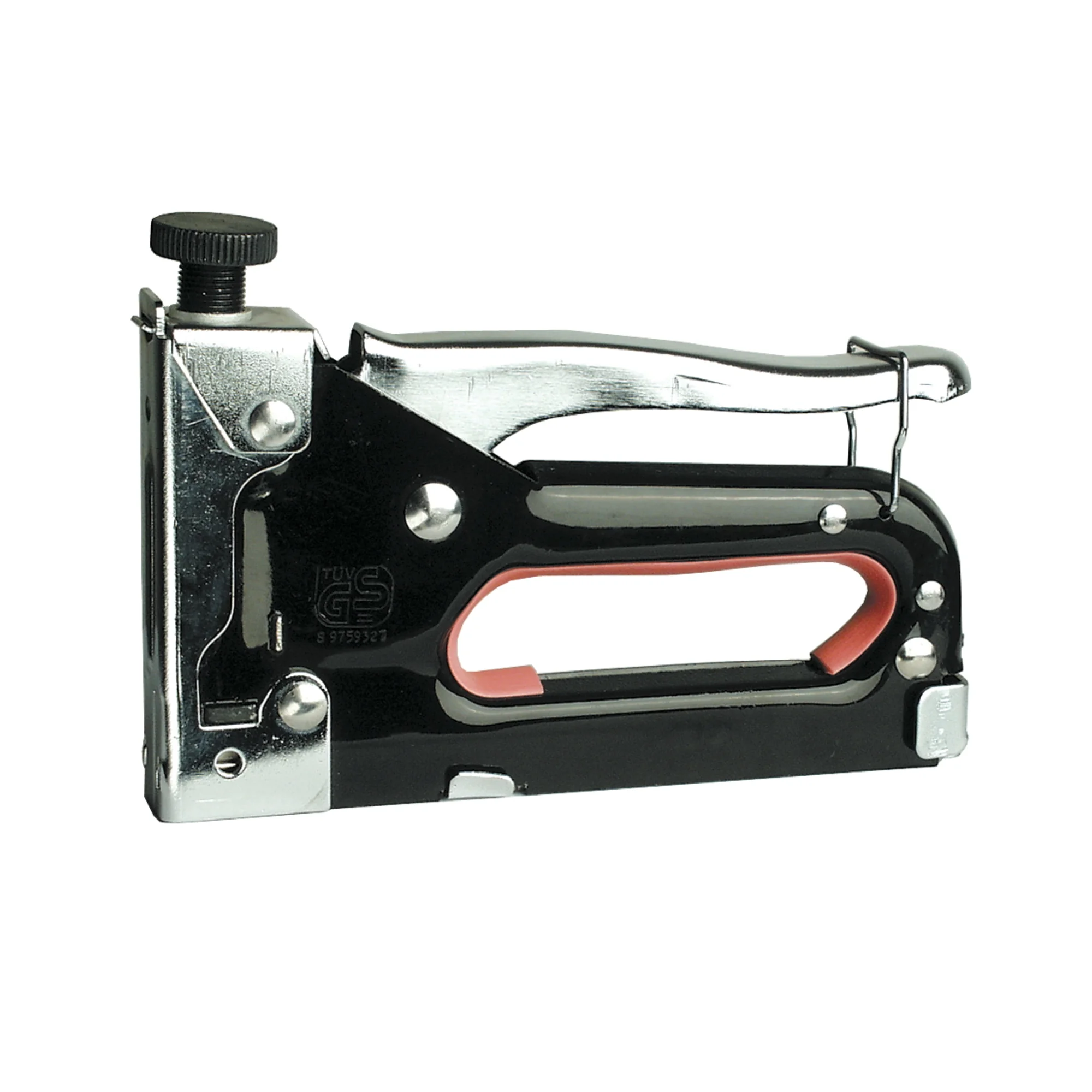 BRÜDER MANNESMANN Handtacker "Superstar", aus Stahl, schwarz/orange (EAN: 4003315030744)