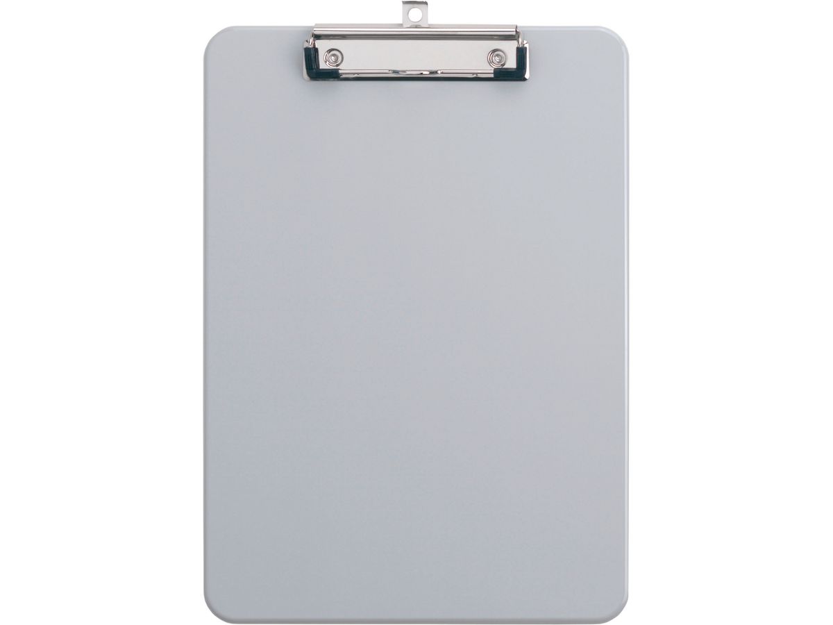 MAUL Klemmplatte aus Kunststoff, A4, grau, mit Klemmbügel (EAN: 4002390034890)