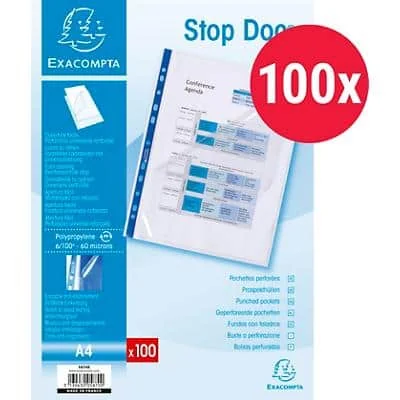 EXACOMPTA Prospekthülle Stop Doc, DIN A4, PP, transparent (EAN: 3130630058700)