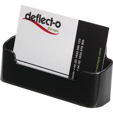 deflecto Visitenkartenhalter, 1 Fach, schwarz (EAN: 0079916571867)