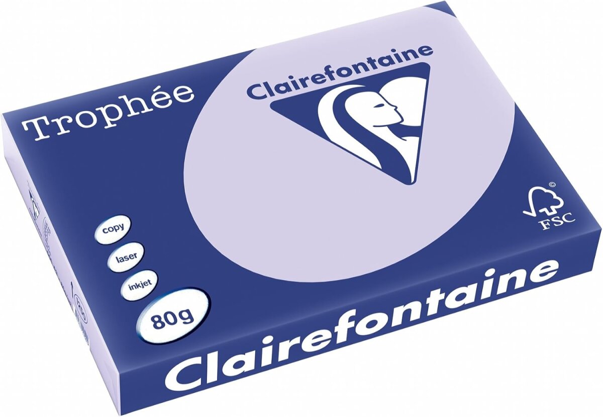 Clairefontaine Multifunktionspapier Trophée, A3, lila (EAN: 3329680125009)