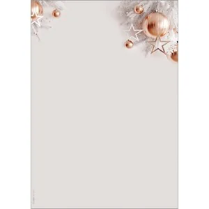 sigel Weihnachts-Motiv-Papier Christmas in rose gold, A4, rosé-gold (EAN: 4004360786587)