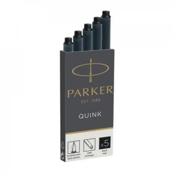 PARKER Großraum-Tintenpatronen QUINK, schwarz (EAN: 3501179503820)