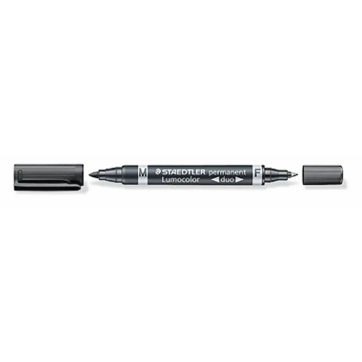 STAEDTLER Lumocolor Permanent-Marker duo, schwarz (EAN: 4007817348031)