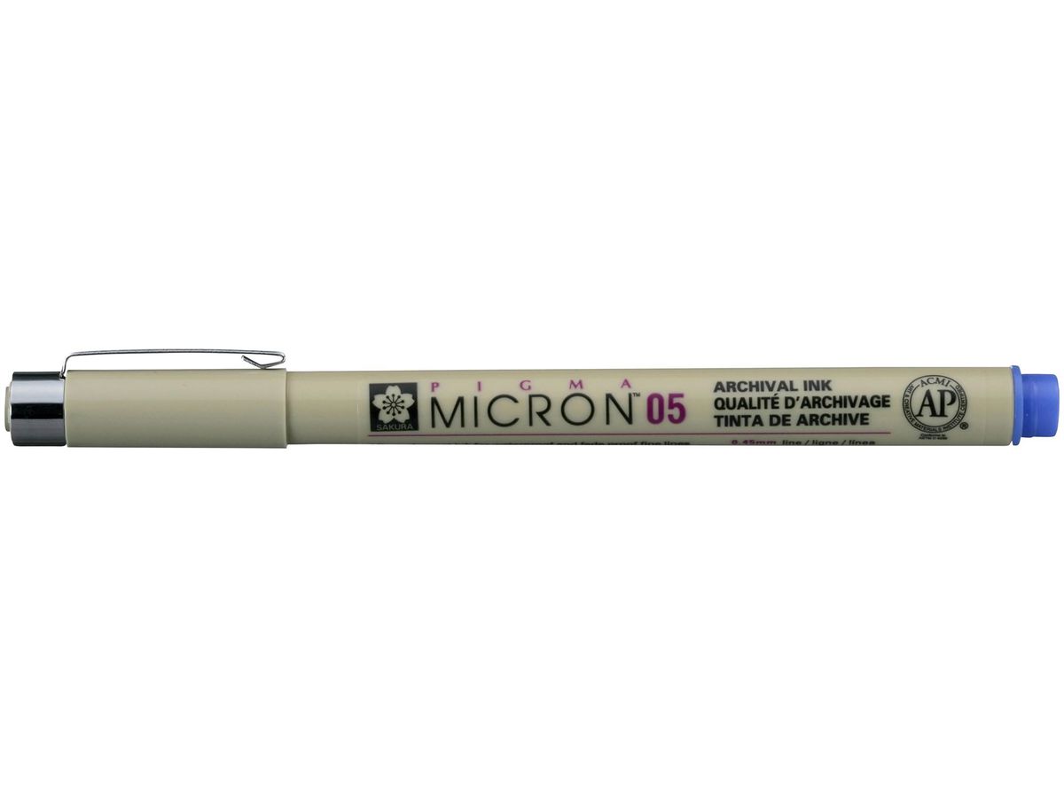 SAKURA Fineliner PIGMA MICRON 05, blau (EAN: 0084511306431)