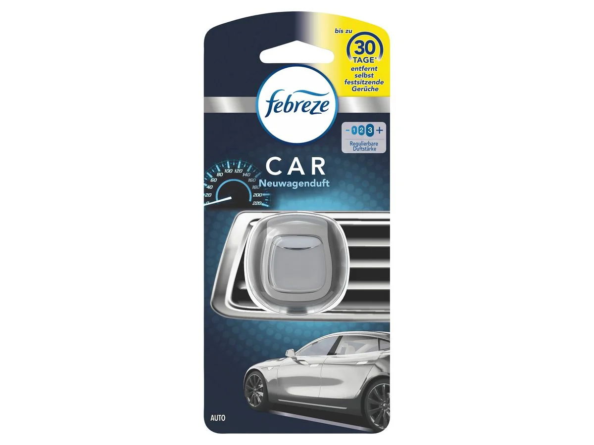 febreze Car KFZ-Lufterfrischer "Neuwagenduft" (EAN: 8006540019337)