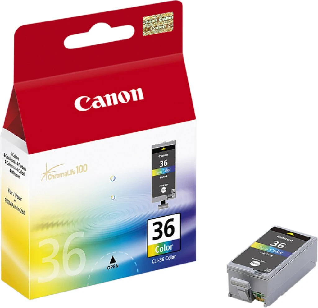 Canon Tinte für Canon PIXMA mini 260, CLI-36, 3-farbig (EAN: 4960999391762)