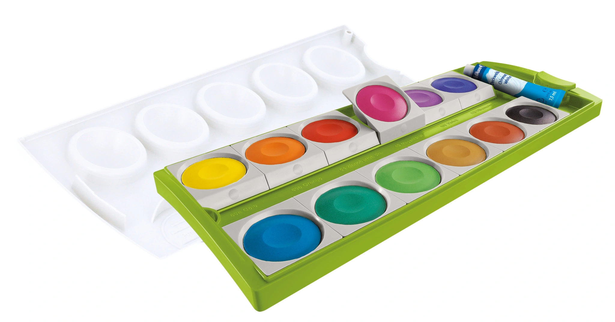 Pelikan Deckfarbkasten K12, grün, 12 Farben (EAN: 4012700701312)