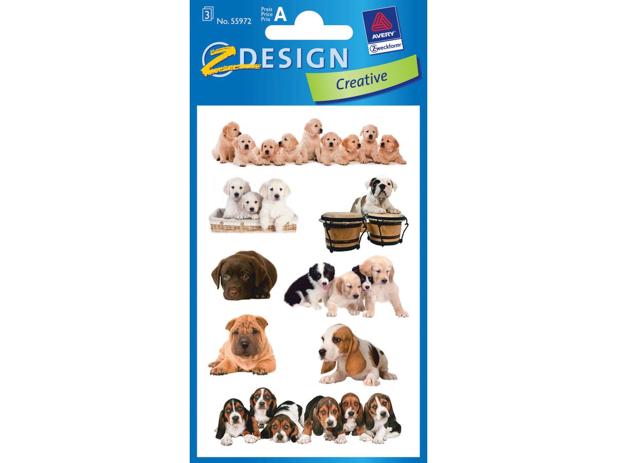 ZDesign KIDS Sticker "Hunde-Babies", bunt (EAN: 4004182559727)