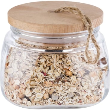 APS Vorratsglas WOODY, 1,0 Liter (EAN: 4004133822559)
