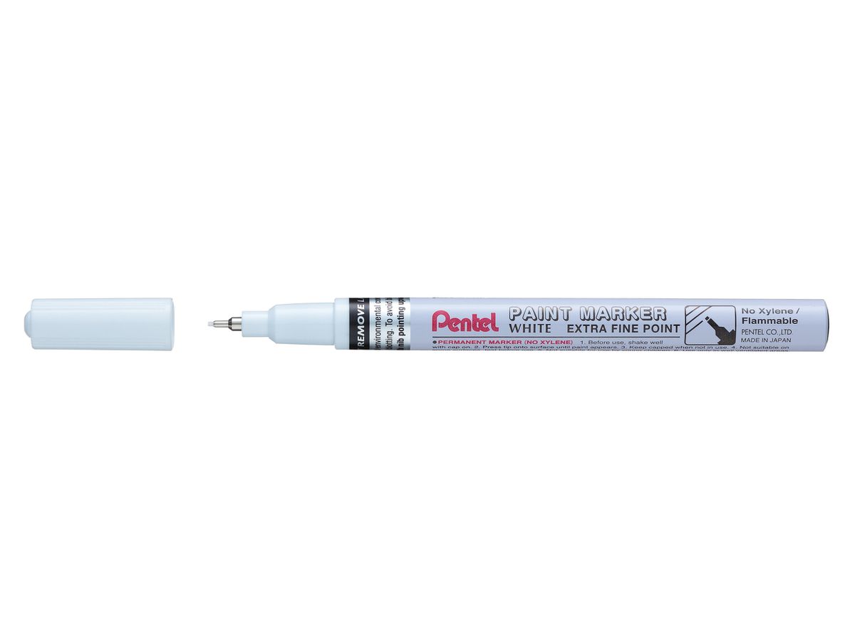 Pentel Lackmarker PAINT MARKER MFP10, weiß (EAN: 0884851025364)