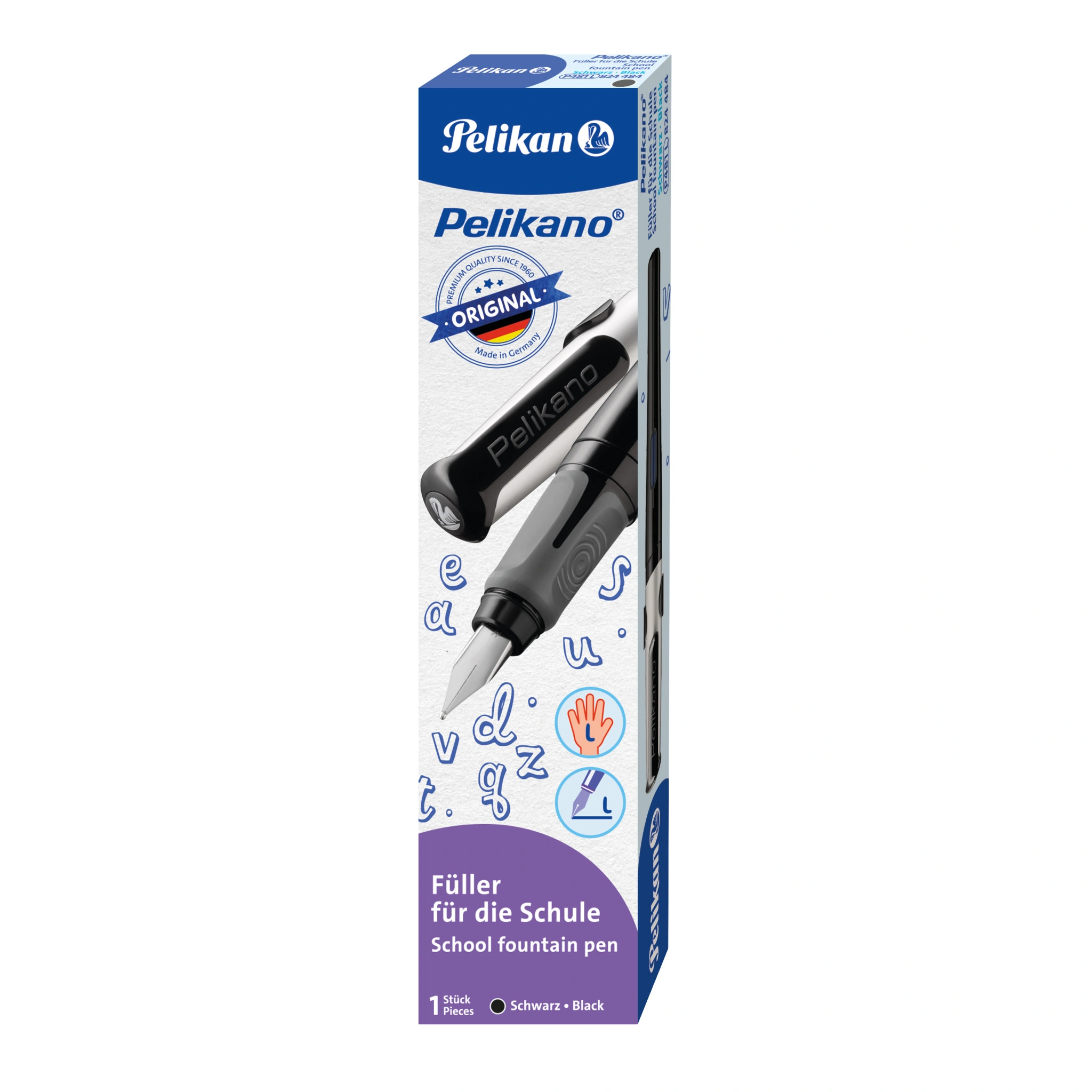 Pelikan Füllhalter Pelikano Original P481L, schwarz (EAN: 4012700824486)