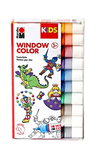 Marabu KiDS Window Color, 10er Set, farbig sortiert (EAN: 4007751720269)