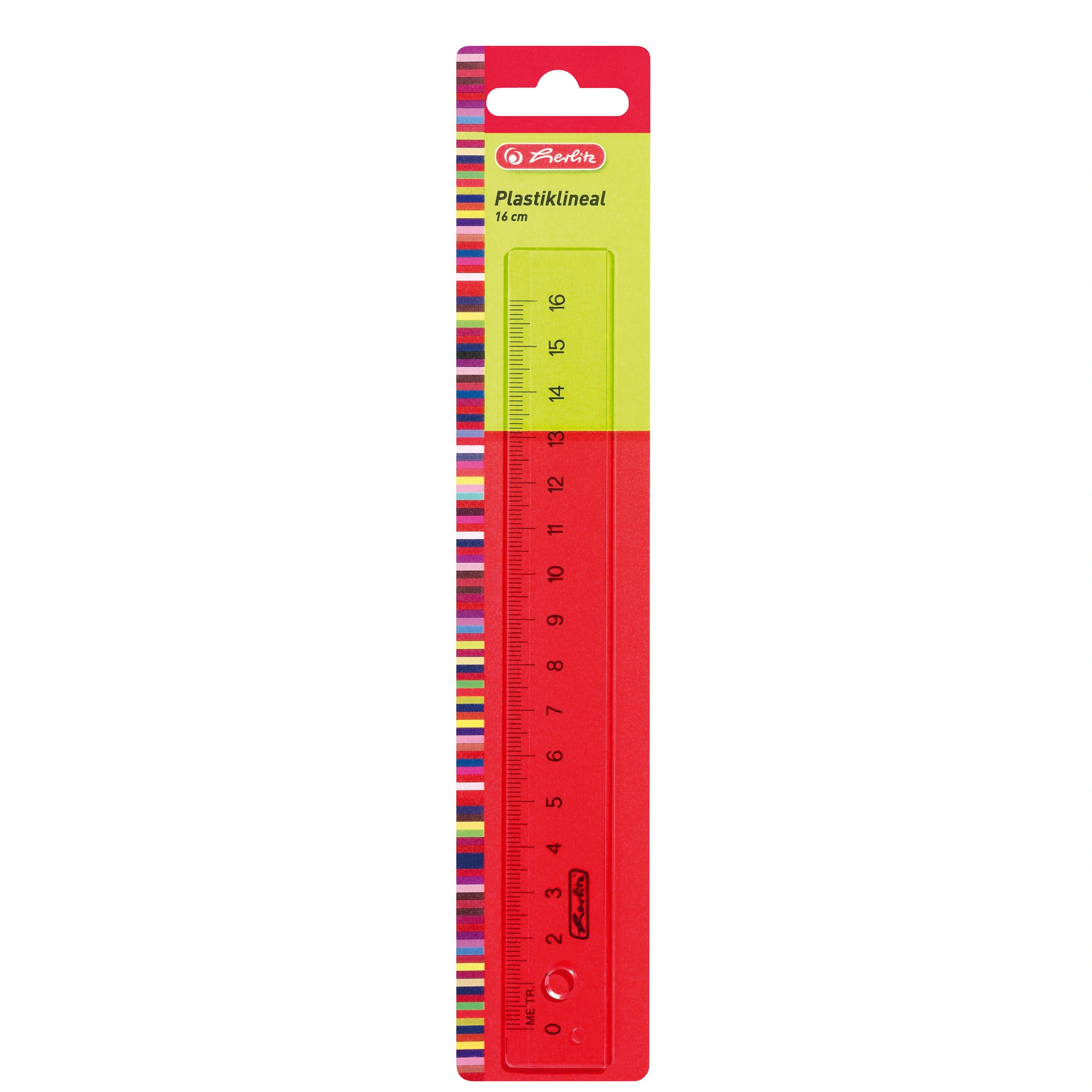 herlitz Flachlineal, 160 mm lang, transparent (EAN: 4008118700603)