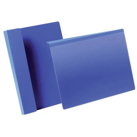 DURABLE Kennzeichnungstasche, mit Falz, DIN A4 quer, blau/transparent (EAN: 4005546981710)