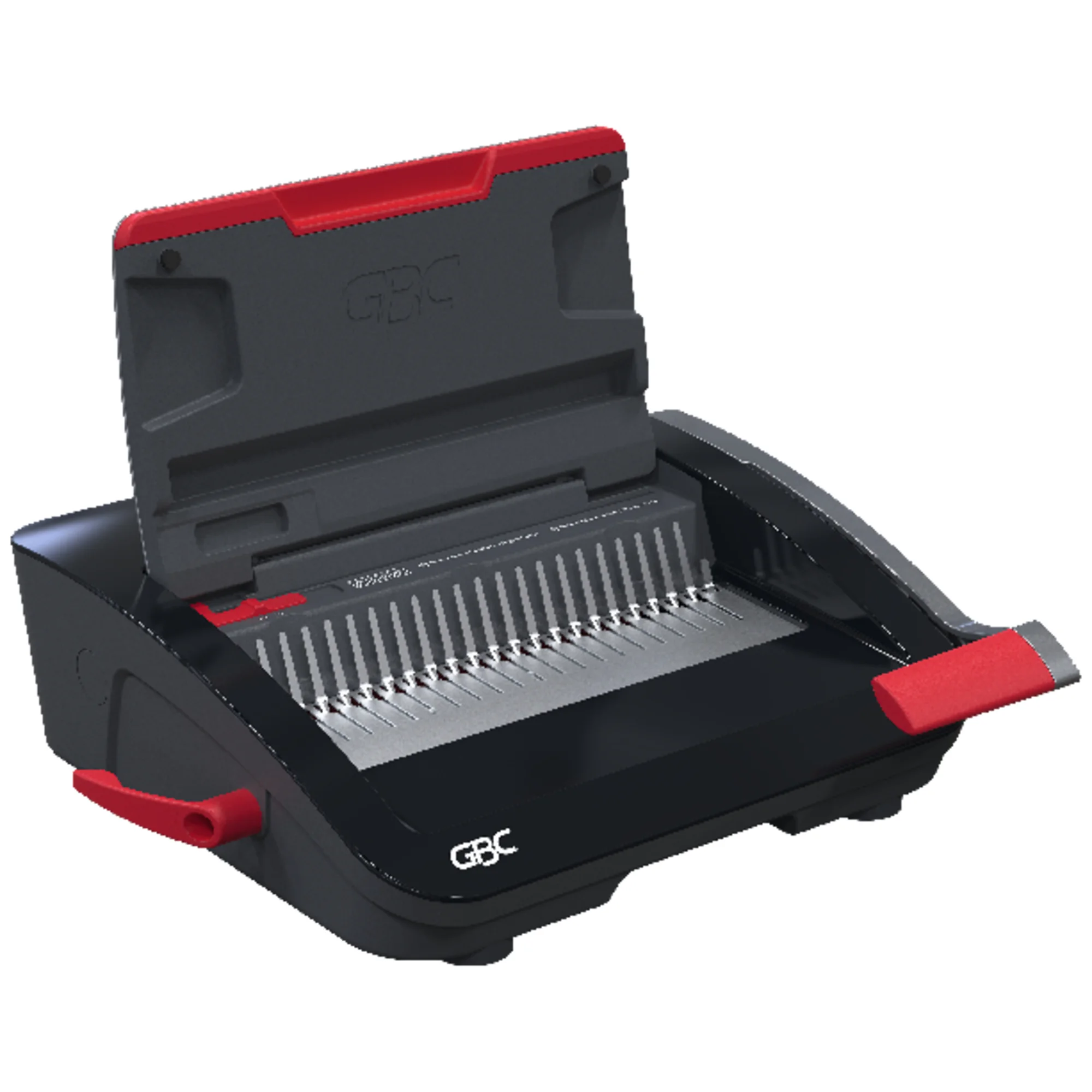GBC Plastikbindegerät CombBind CB20, schwarz/rot/silber (EAN: 5028252644471)