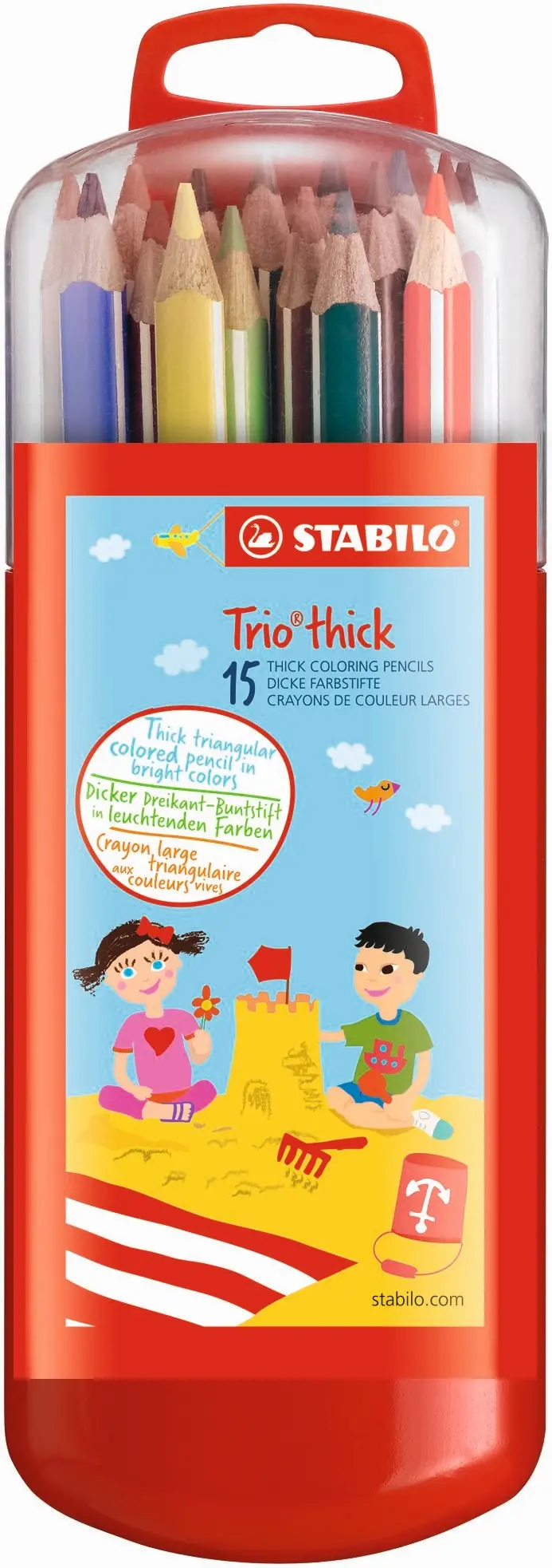 STABILO Dreikant-Buntstifte Trio dick, 15er Box (EAN: 4006381421171)