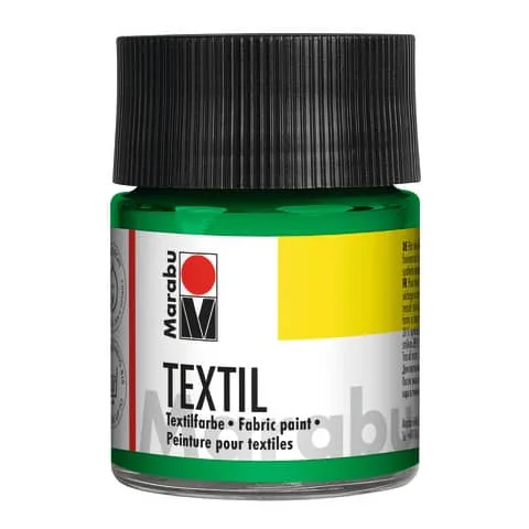 Marabu Textilfarbe "Textil", hellgrün, 50 ml, im Glas (EAN: 4007751055927)