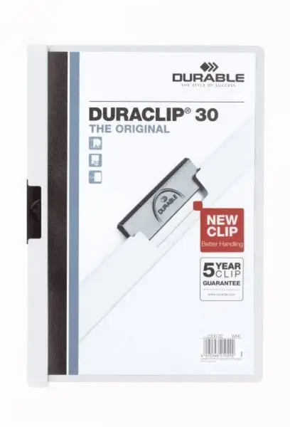 DURABLE Klemmhefter DURACLIP ORIGINAL 30, DIN A4, weiß (EAN: 4005546210292)