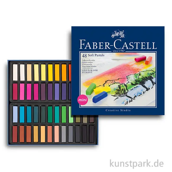 FABER-CASTELL Softpastellkreiden CREATIVE STUDIO, 48er Etui, farbig sortiert (EAN: 4005401282488)
