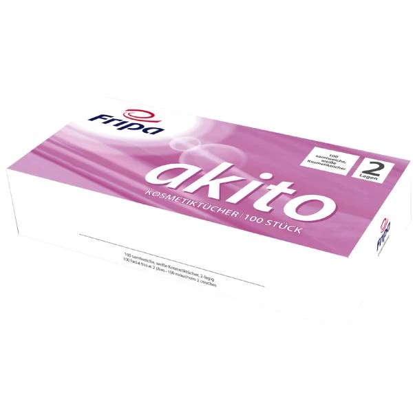 Fripa Kosmetiktücher Akito, 2-lagig, hochweiß (EAN: 4000883090484)
