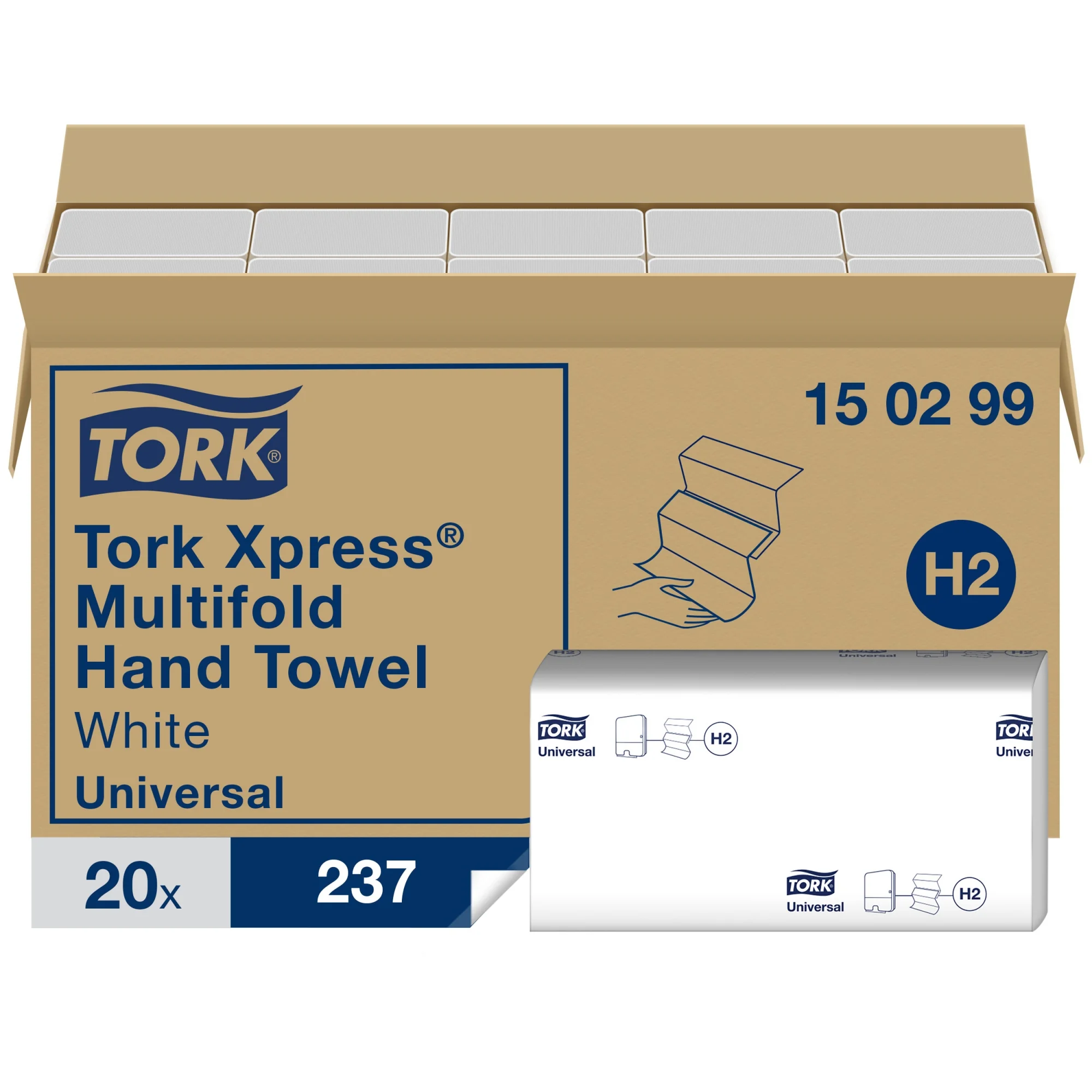 TORK Xpress Multifold Handtuchpapier, 213 x 240 mm, Z-Falz (EAN: 7322540723687)