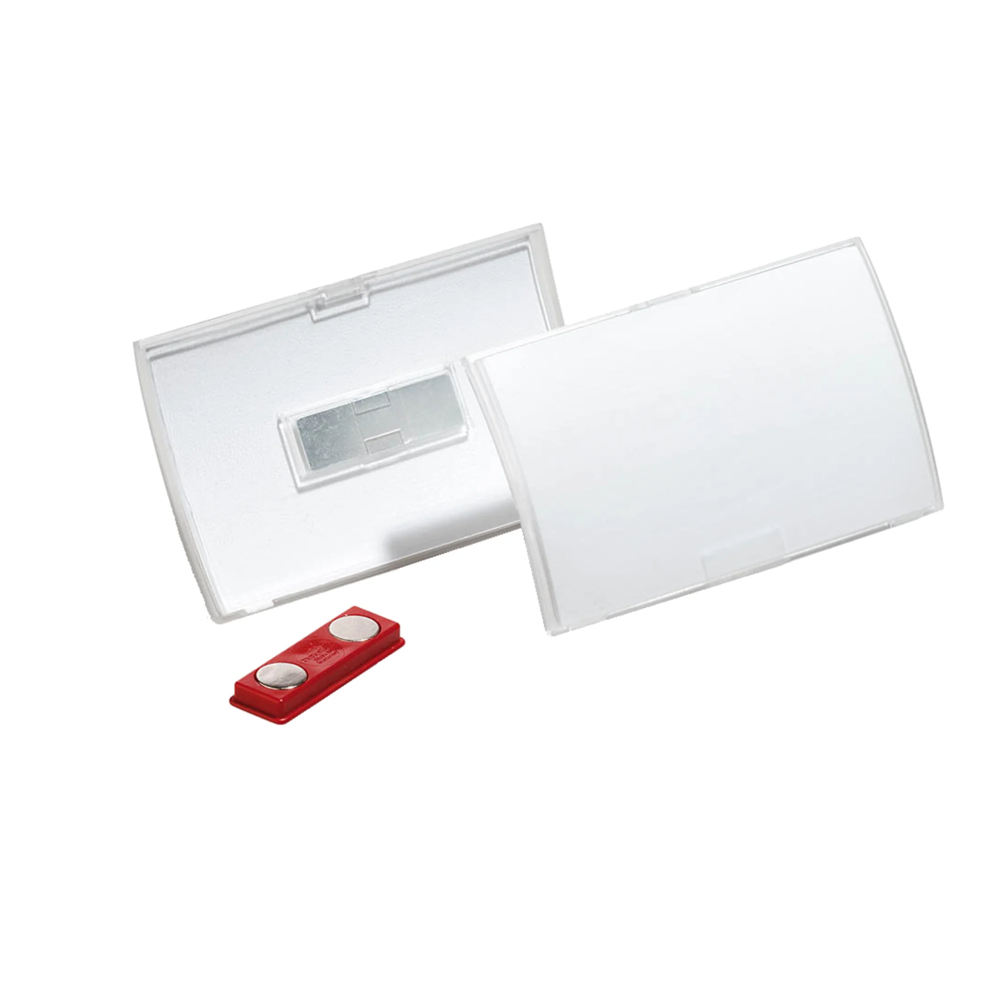 DURABLE Namensschild Click Fold, mit Magnet, 75 x 40 mm, transparent (EAN: 4005546803036)