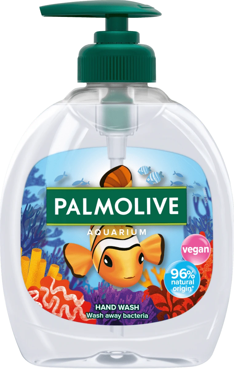 PALMOLIVE Flüssigseife AQUARIUM, 300 ml Pumpflasche (EAN: 8003520013040)