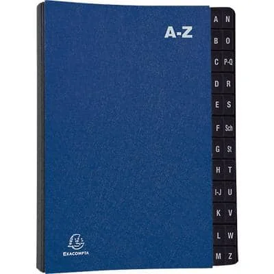 EXACOMPTA Pultordner, DIN A4, A-Z, 24 Fächer, blau (EAN: 3130630572220)