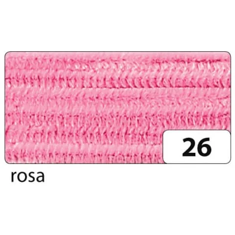 folia Chenilledraht (Pfeifenputzer), Länge: 500 mm, rosa (EAN: 4001868780260)