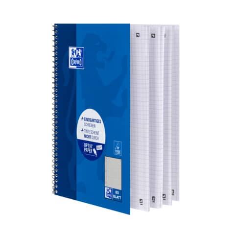 Oxford Collegeblock, DIN A5+, kariert, 80 Blatt, Rand links (EAN: 4006144582064)