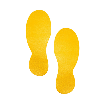 DURABLE Bodenmarkierungsform "Fuß", selbstklebend, gelb (EAN: 4005546984377)
