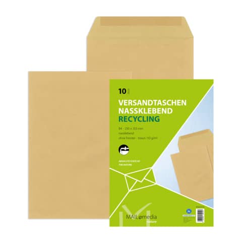 MAILmedia Versandtasche natron braun, B4, ohne Fenster (EAN: 4003928399108)
