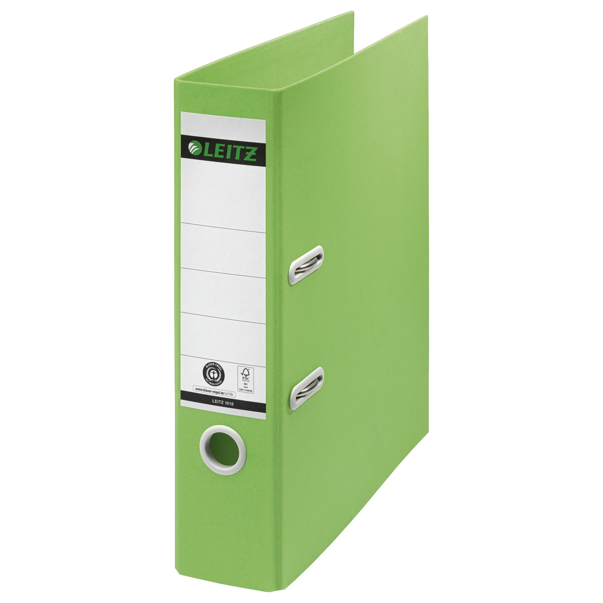LEITZ Ordner Recycle, 180 Grad, 80 mm, grün (EAN: 4002432132263)