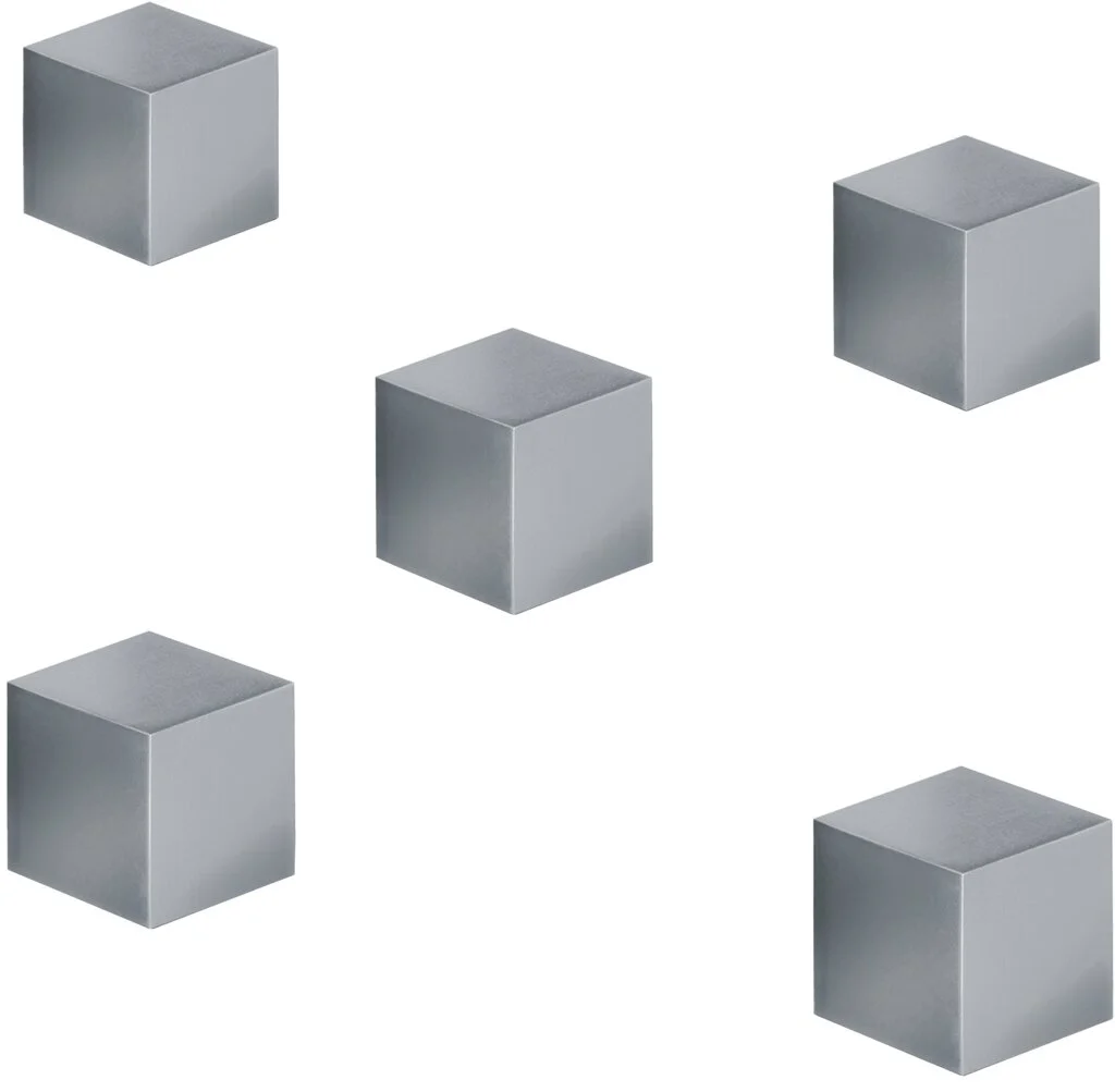 sigel Neodym-Würfelmagnet "Strong" C5, 5er Set, silber (EAN: 4004360800634)
