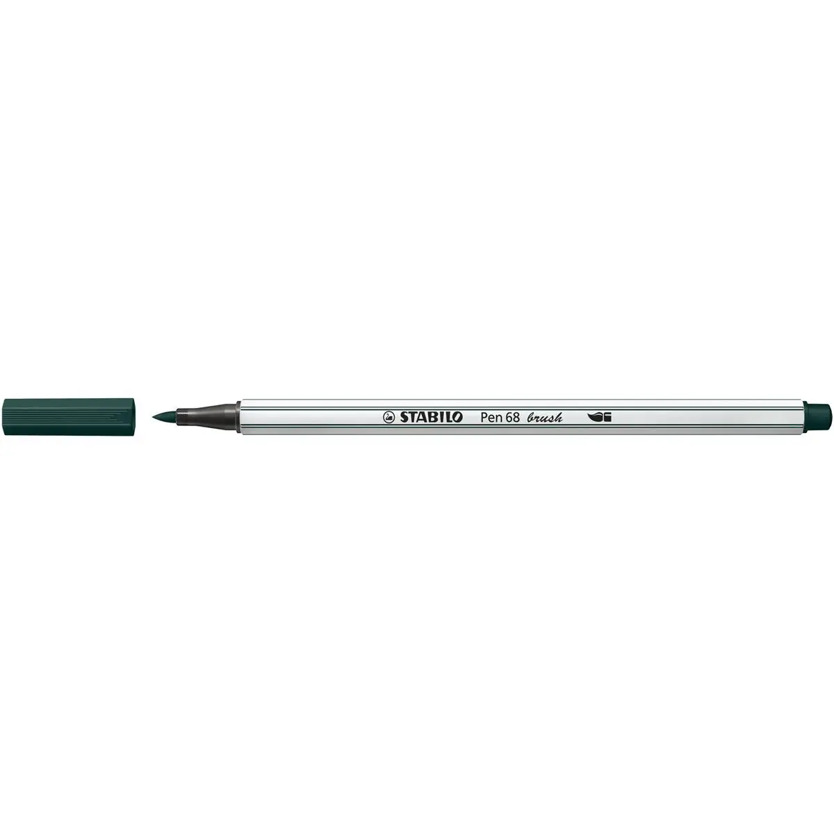 STABILO Pinselstift Pen 68 brush, grünerde (EAN: 4006381578363)